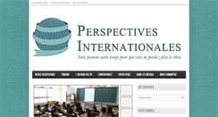 Desktop Screenshot of perspectivesinternationales.com