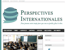 Tablet Screenshot of perspectivesinternationales.com